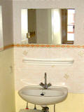 Waschbecken in den Bungalows